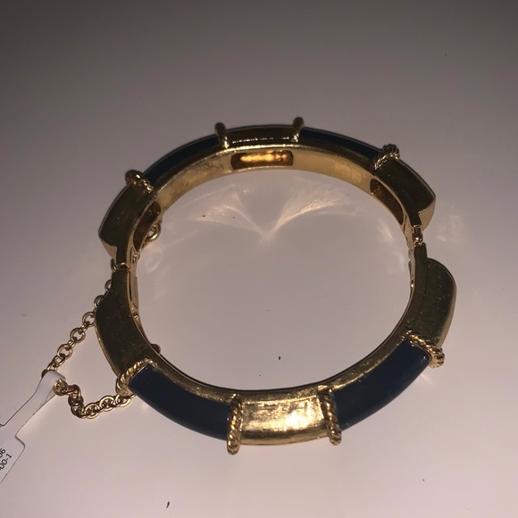 Banana Republic Gold/Blue Bangle One Size - Picture 3 of 5